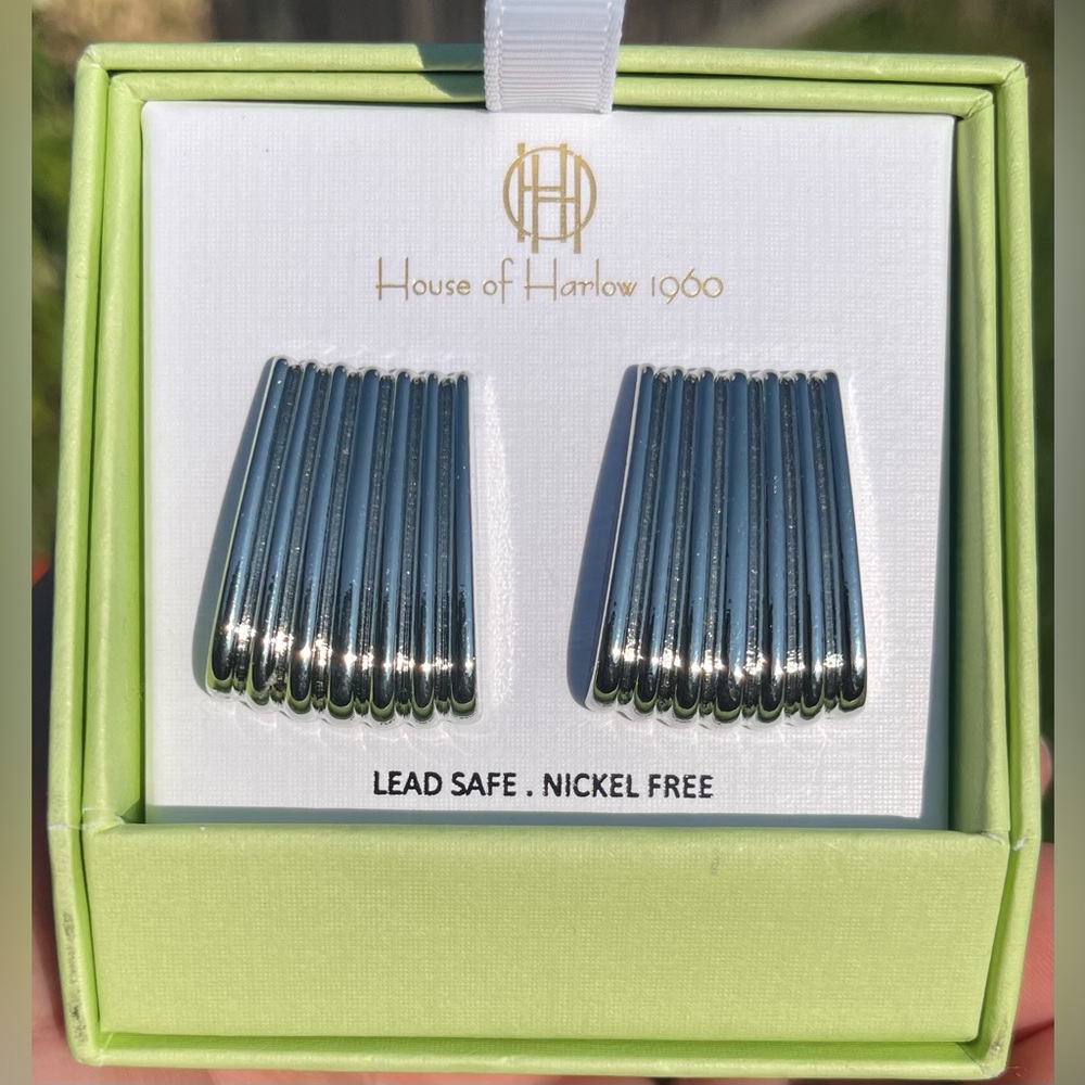 House of Harloe 1960 stud Silver earrings.